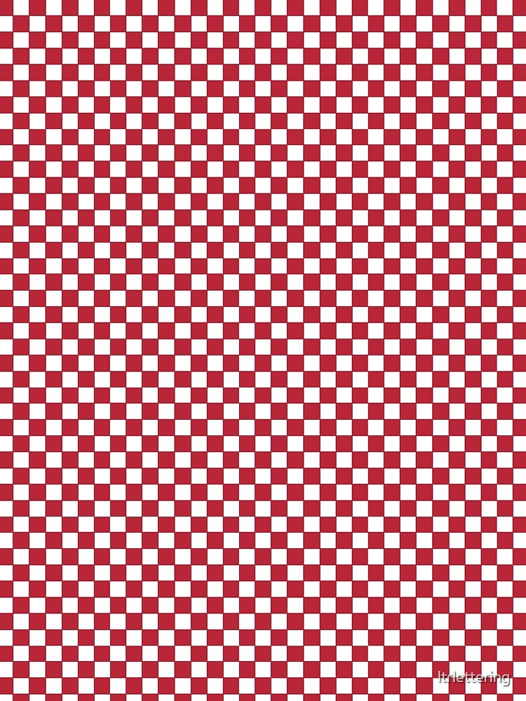 Cranberry Gingham by ltrlettering