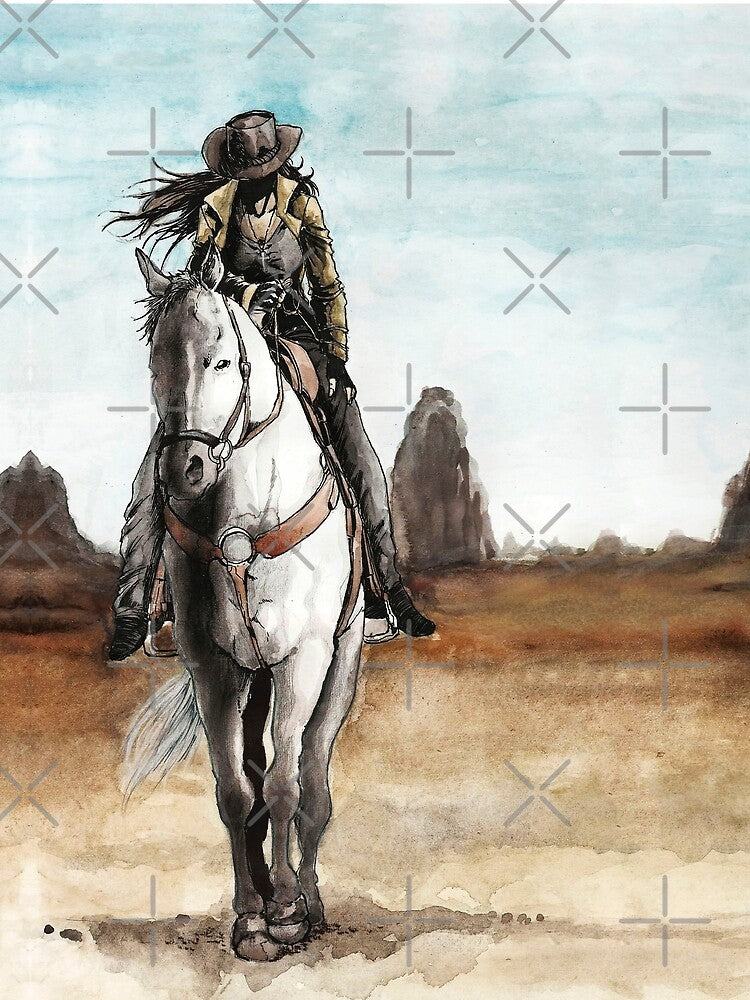 Cowgirl Riding a Horse by Renato Moraes