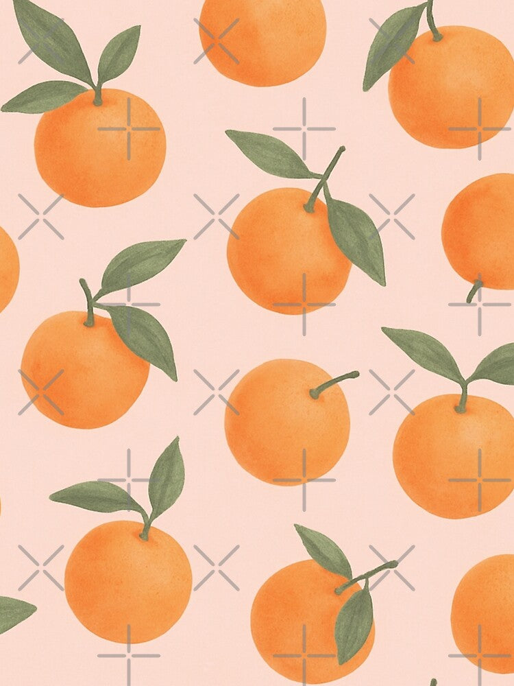 Sweet Citrus – Hand-Drawn Mandarin Pattern by BloomKind