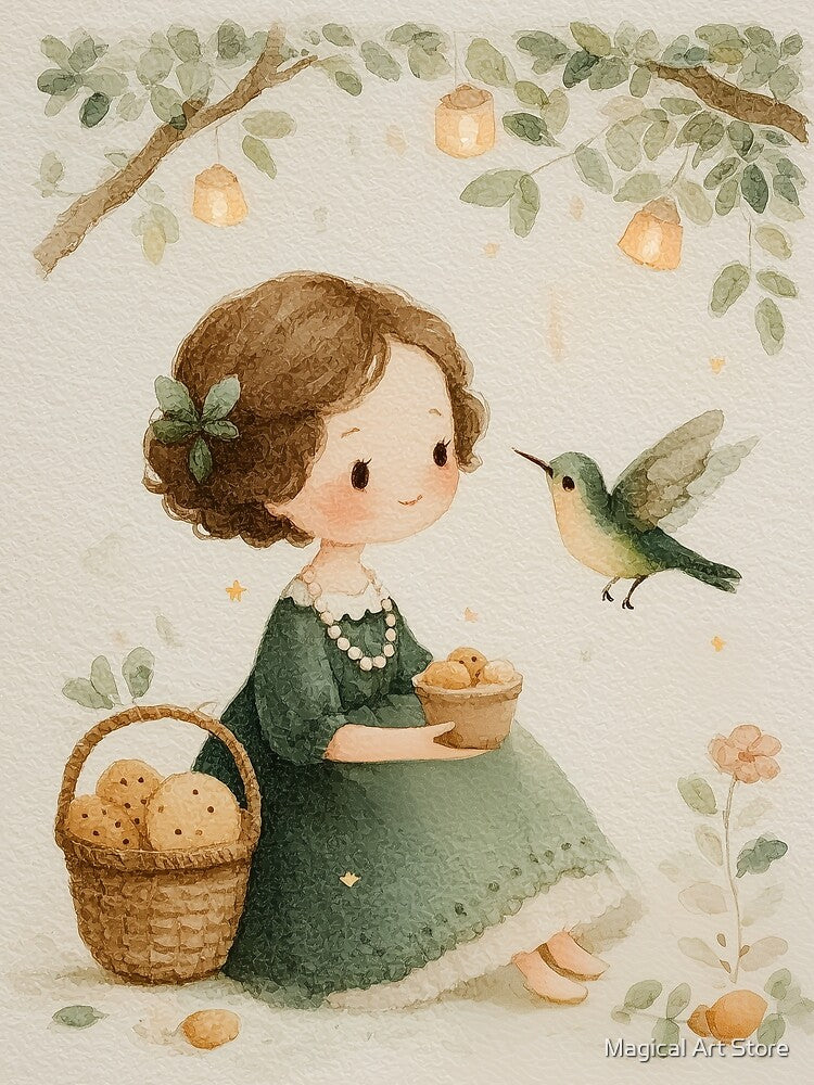 Lantern Glow Picnic by Magical Art Store