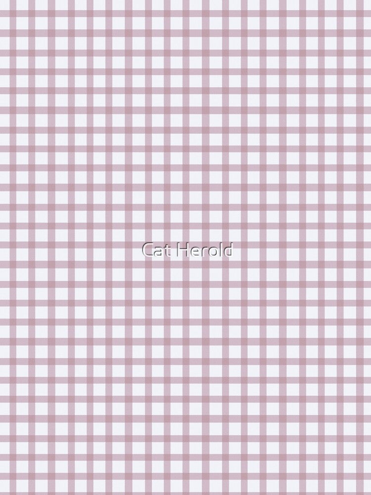 Gingham Chunky Stripe - Mauve by Cat Herold