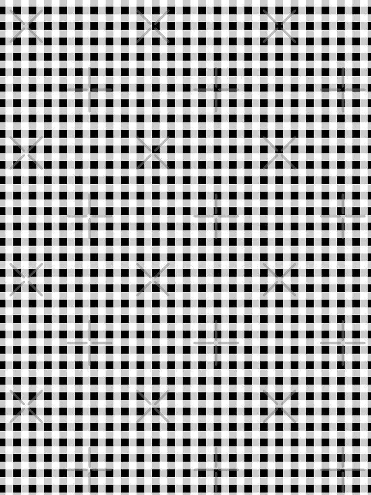 Gingham Pattern Black and White by Pinkdeer Designs