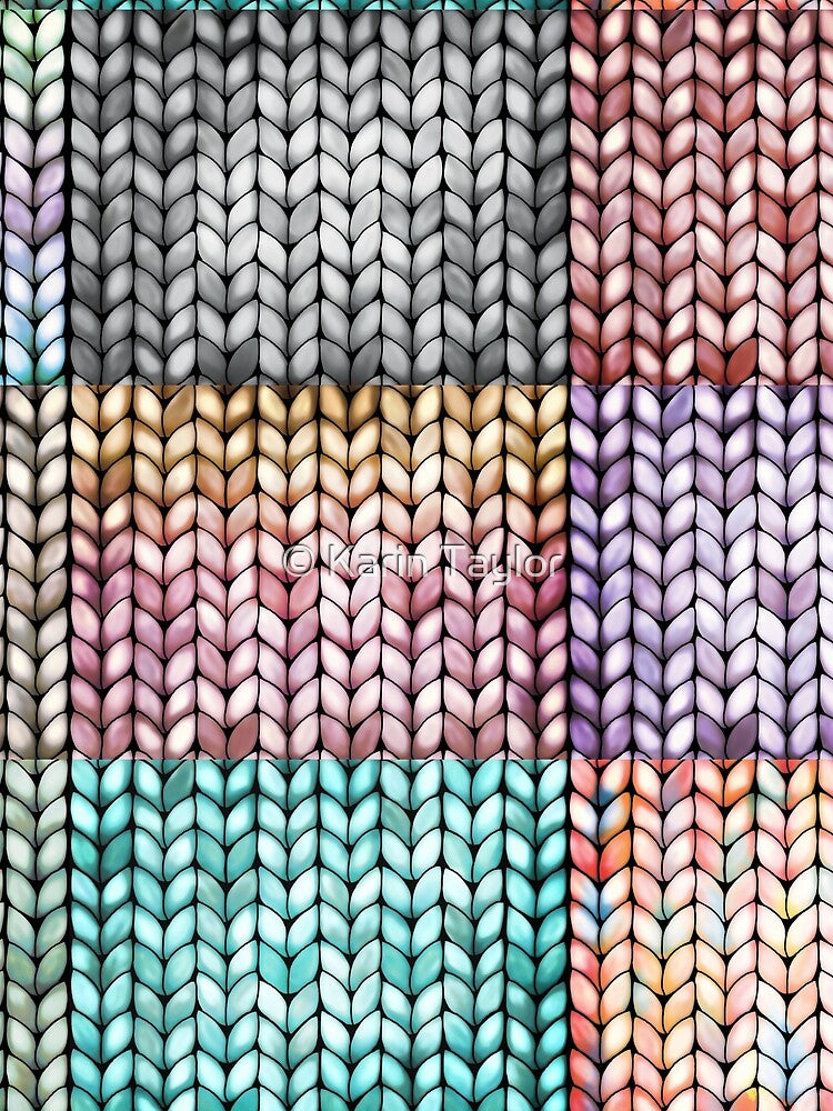 Chunky Patchwork Faux Knit by Karin Taylor