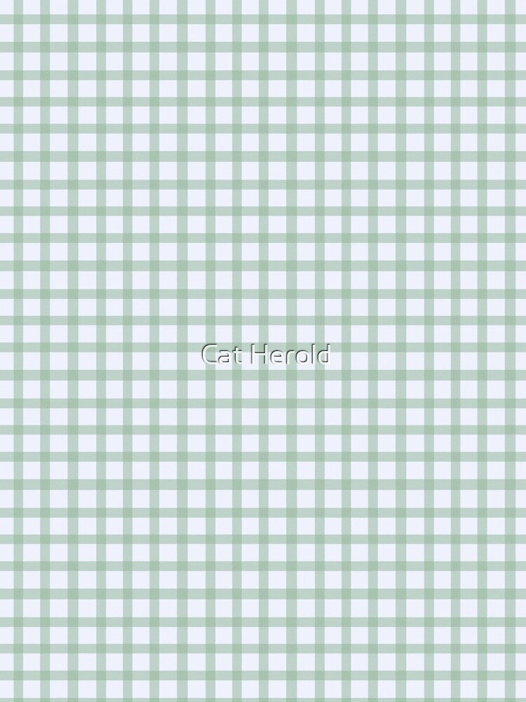 Gingham Chunky Stripe - Mint Julep by Cat Herold
