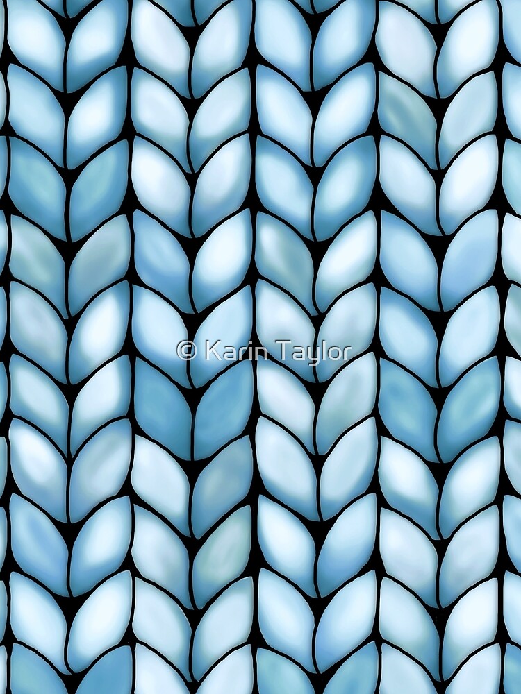 Chunky Aqua Faux Knit by Karin Taylor