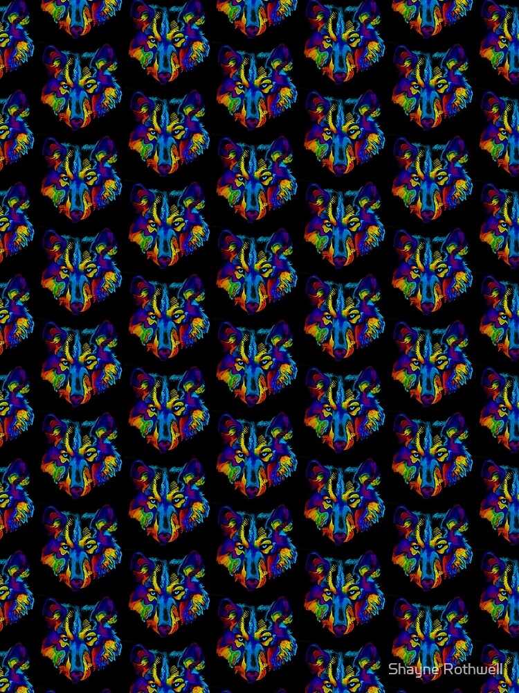 Rainbow Wolf (Black) by Shayne Rothwell