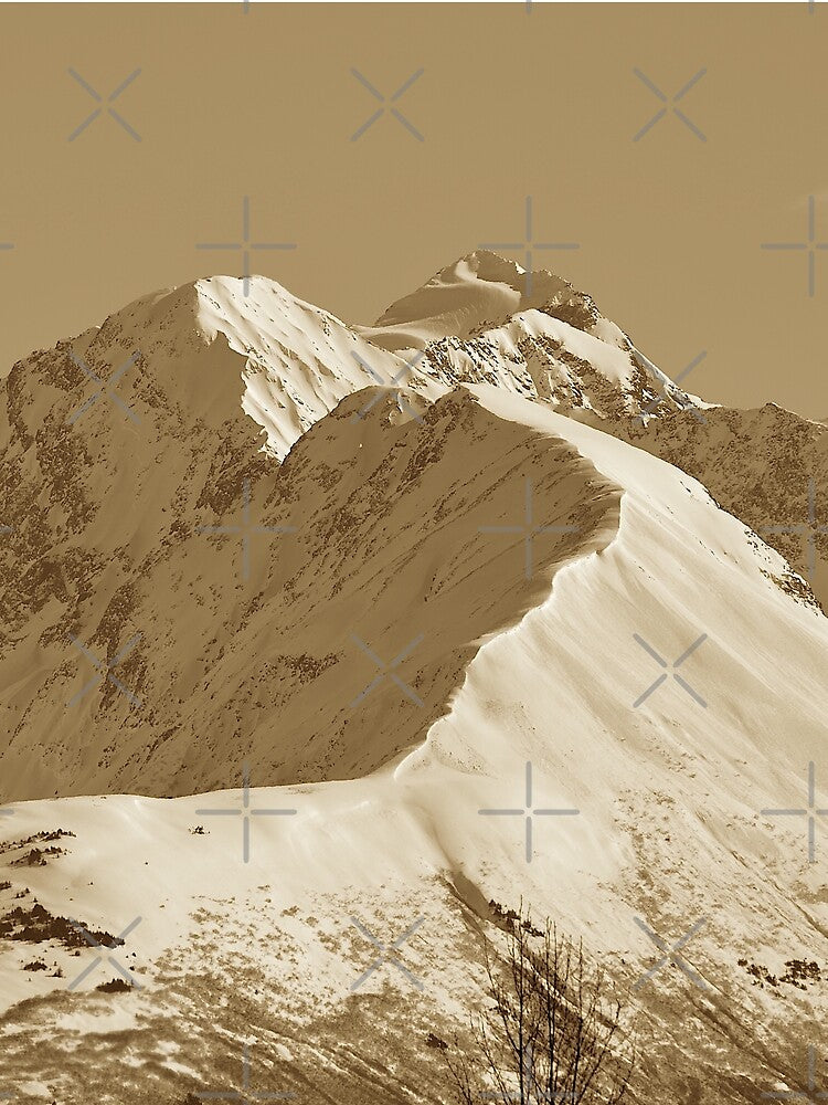 Majestic Mountain - Sepia by AlsknMommaBear2