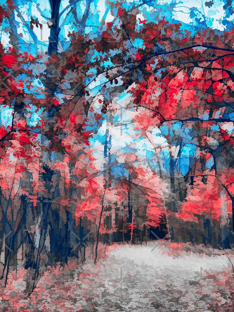 Mystery colorful forest | Watercolor paint art by Artystico  ⭐⭐⭐⭐⭐
