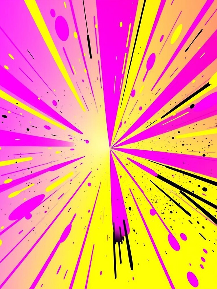 Rave Neon Explosion Comic Style by UNK-Fatigues