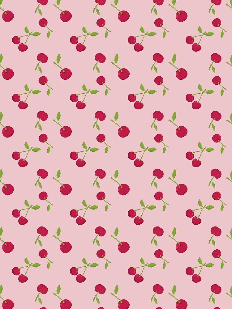 cute Cherry Retro PINK by kristinedesigns