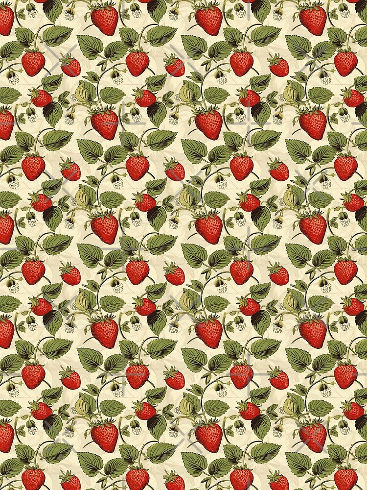 Strawberry fields - strawberry pattern by EliteShadow