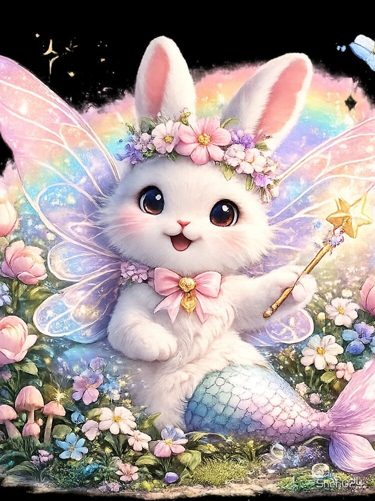 Cute Fairy Bunny Mermaid Fantasy by Sneh024