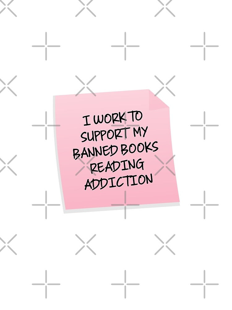I Work To Support My Reading Addiction Book Quote by mariejosee22