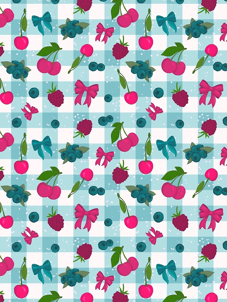 Hot Pink Picnic Berries and Bows by Pinecone Place