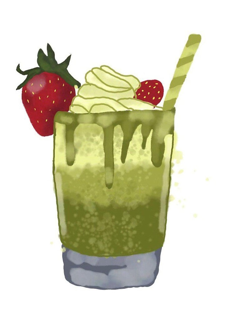 Matcha Strawberry Drink by dremneaw