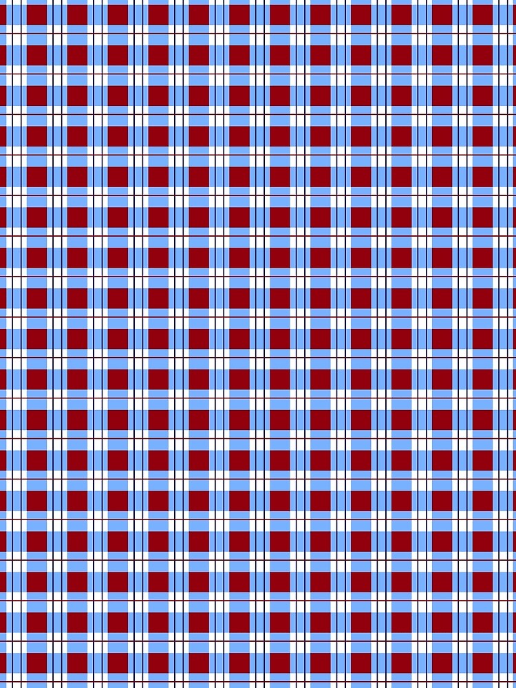Patriotic Plaid in Red, White, and Blue by PCaleDesigns