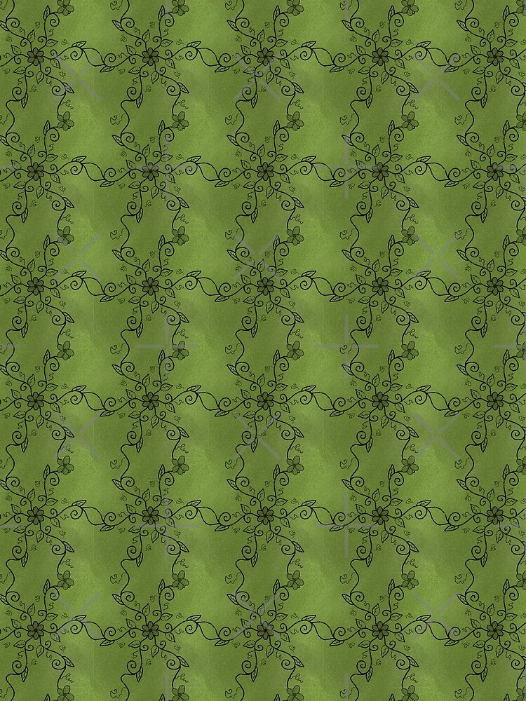 Whimsigoth Matcha Green Vines by Neon-Harvest