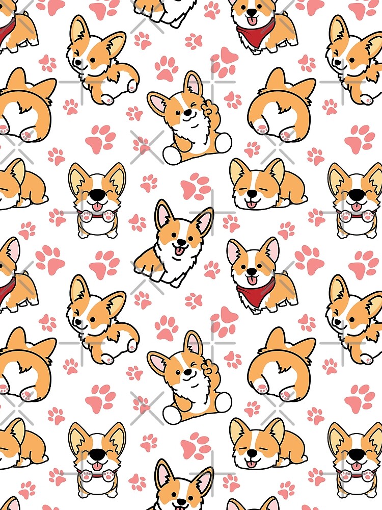 Cute Corgis by InkyIcarus