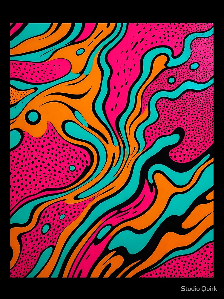 Copy of 80s style vibrant pattern by Studio Quirk