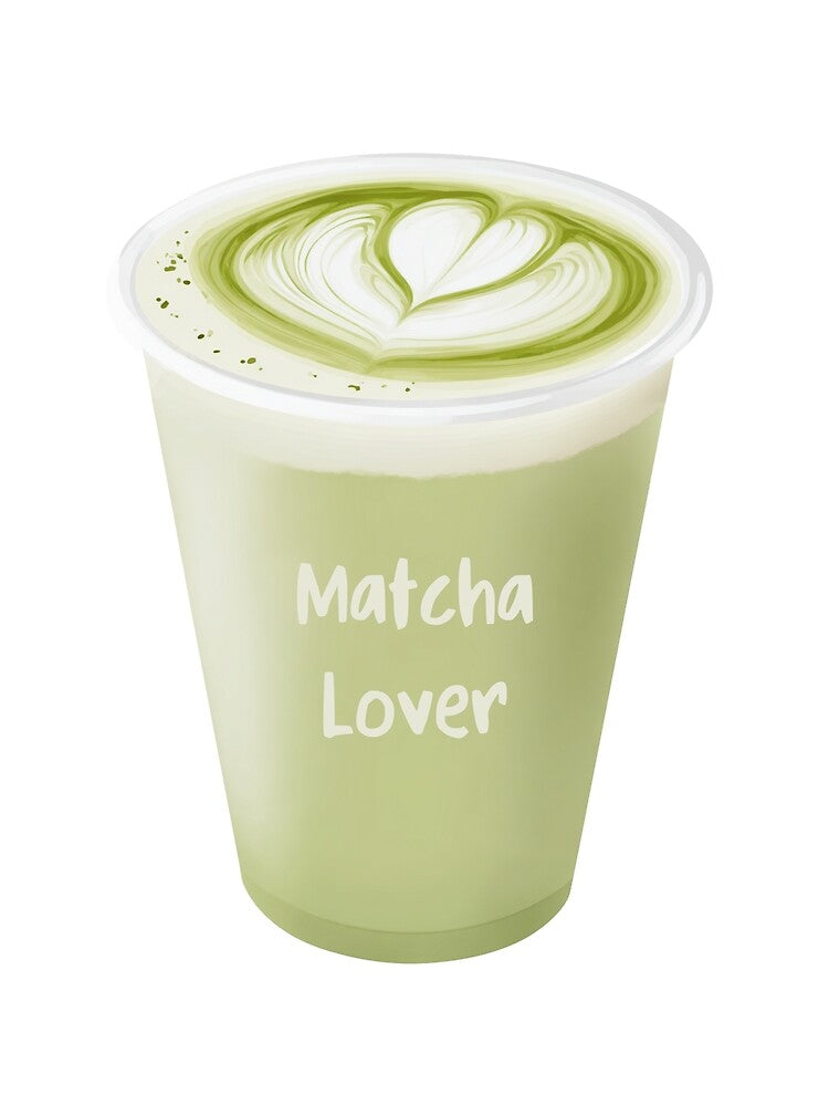 Matcha Lover Aesthetic Green Tea Latte Design by Yogabyadeola