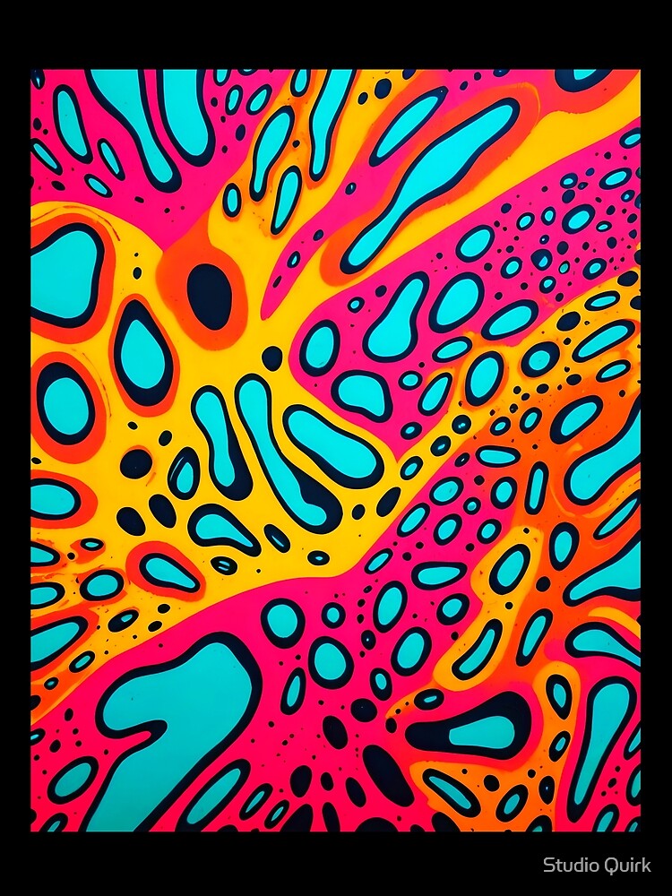 80s style vibrant pattern by Studio Quirk