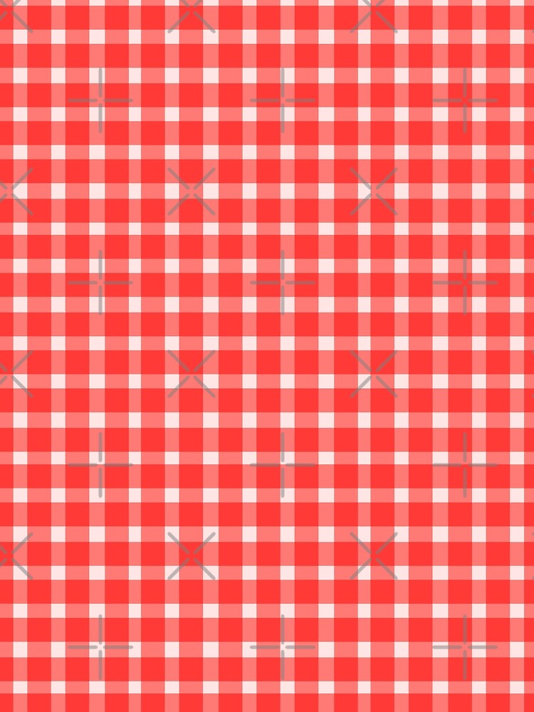 RED GINGHAM PRINT by Glossypop