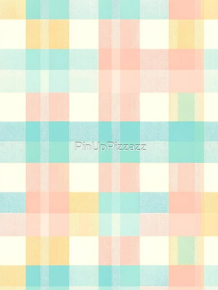 Spring-Inspired Gingham Pattern Print by PinUpPizzazz