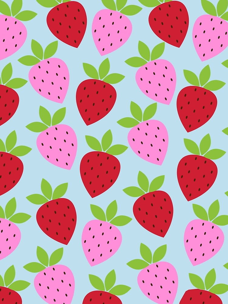 Retro Strawberry Pattern by OpalEllery