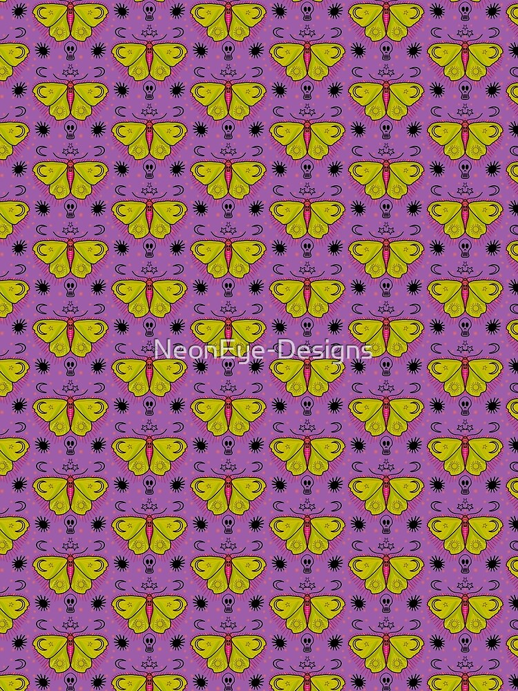 Skull moth_purple by NeonEye-Designs