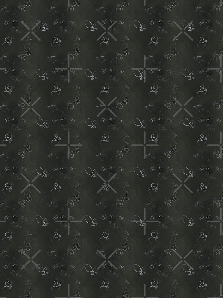 Whimsigoth Silver and Grey Vines by Neon-Harvest