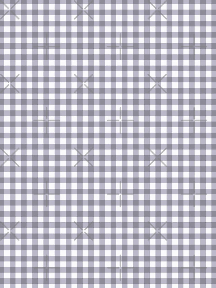 Soft Moody Purple Gingham Pattern by Efthymia