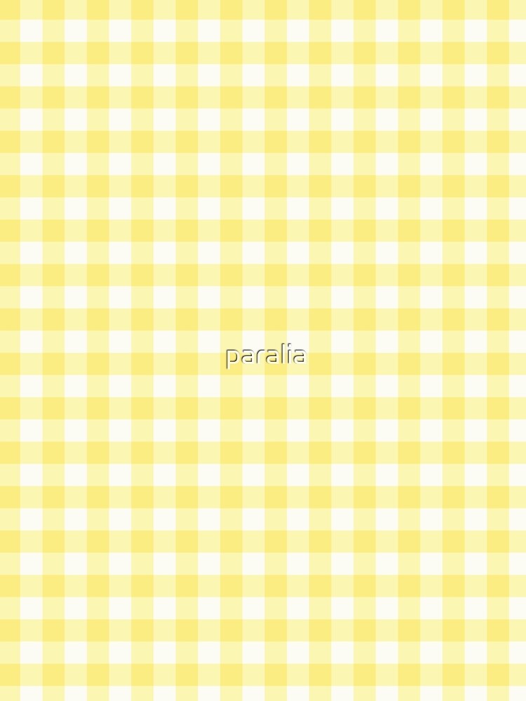 Yellow Gingham Check Pattern by paralia