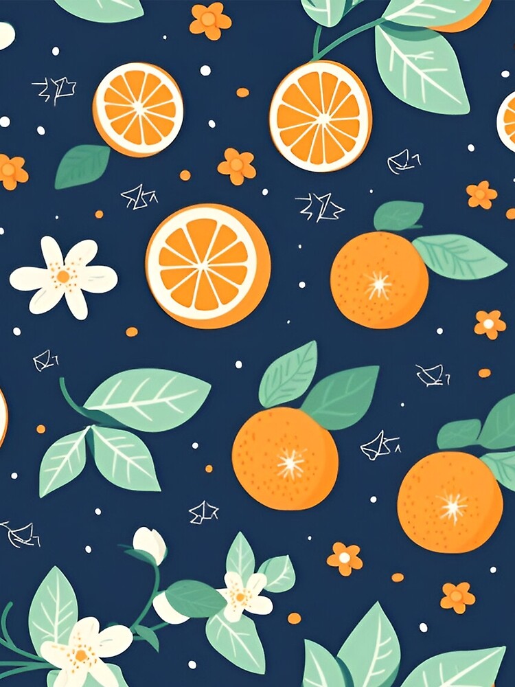 Vibrant Risograph Oranges Pattern by clipify