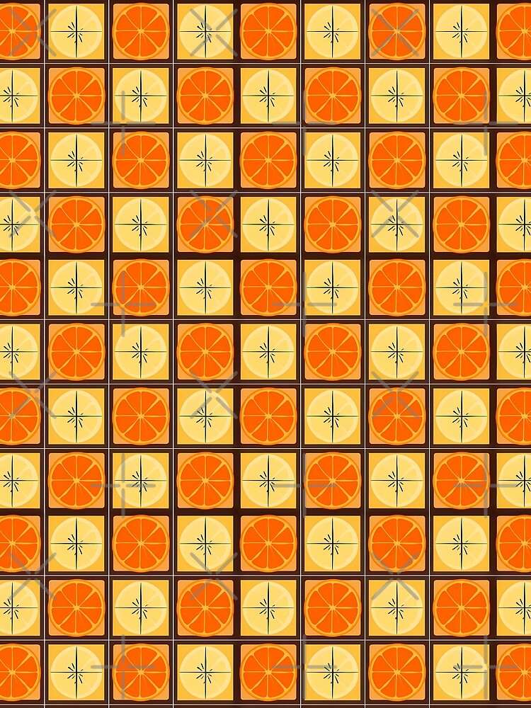 Citrus Slice Pattern | Colorful Fruit Pop Art for Summer Vibes by UniqueDesign751