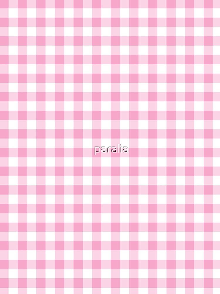 Pink Gingham Check Pattern by paralia