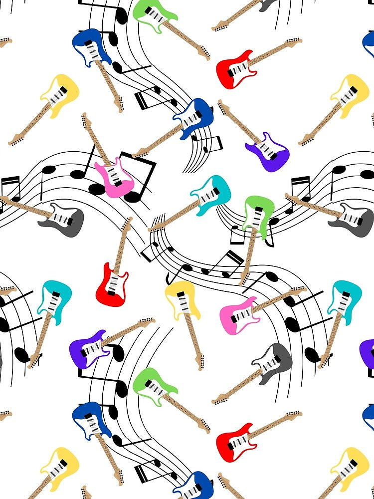Guitar Color Graphic by Mean-Musician