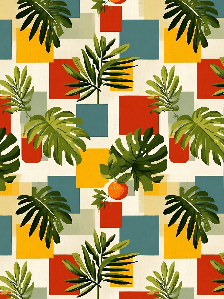 Tropical Retro Geometric Vibes by junkydotcom
