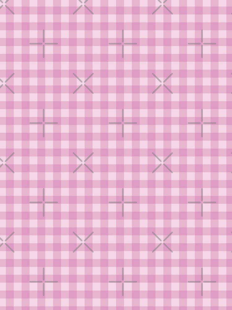 Pink Picnic Gingham Pattern by Emmyteddy