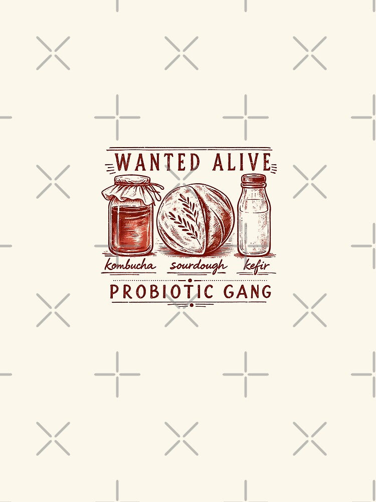 Kombucha Sourdough Kefir Probiotic Gang by DemureArtsy