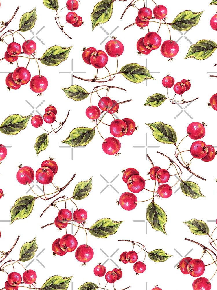 Vintage Cherry Pattern Retro Collection by Karam Barakat