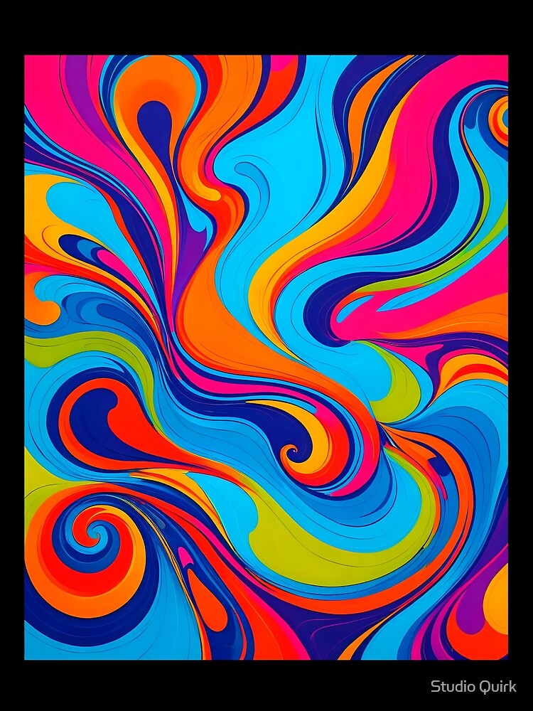 Swirly style vibrant pattern by Studio Quirk
