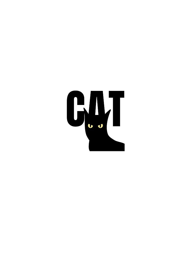 Black Cat Graphic T-Shirt by Orlyne