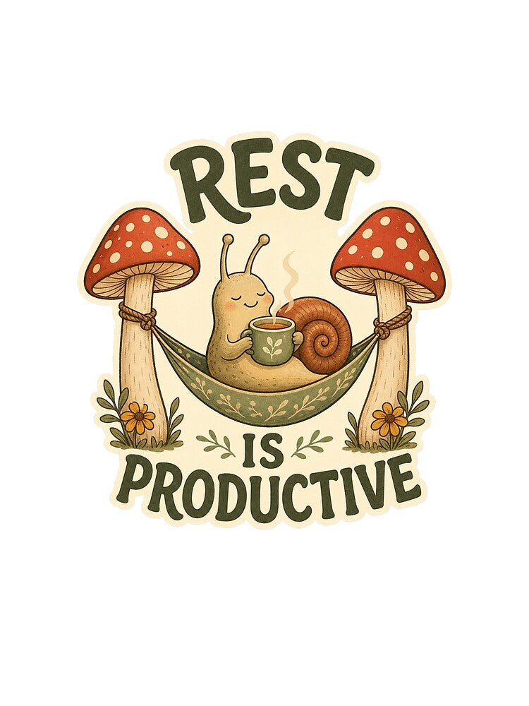 Rest Is Productive – Cozy Snail Self-Care by sabily
