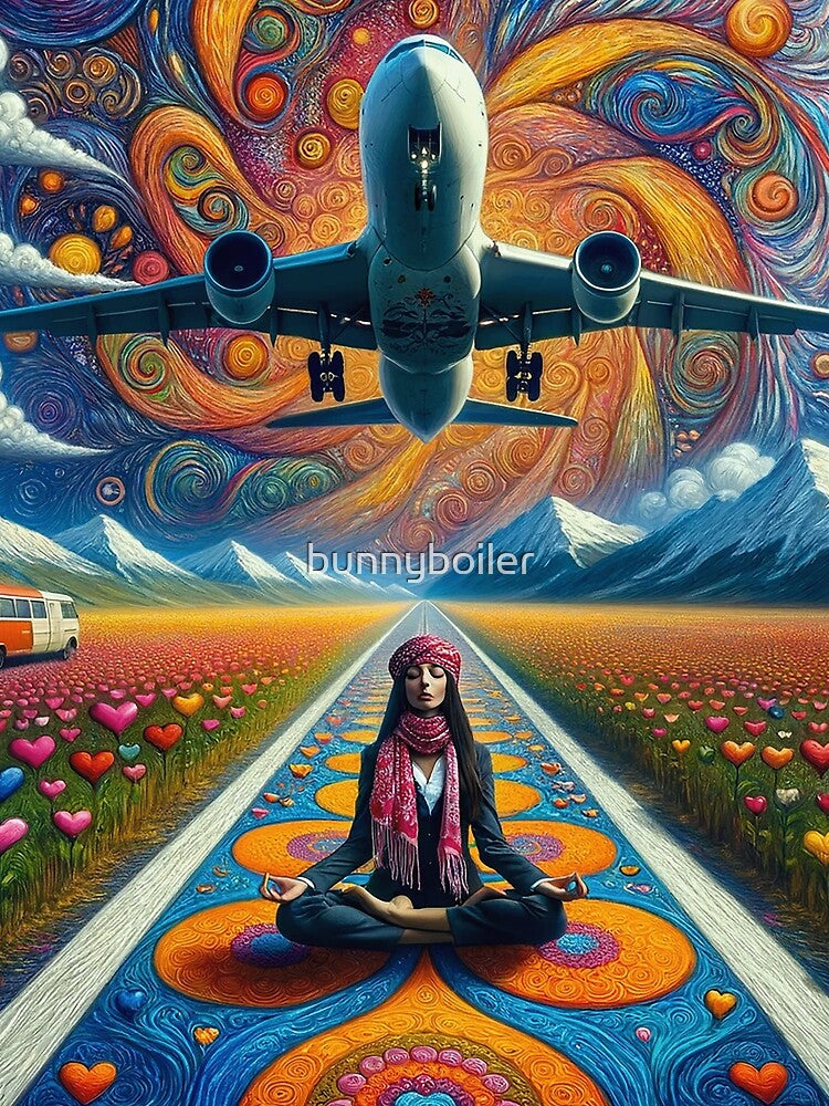 Zen Flight Attendant by bunnyboiler