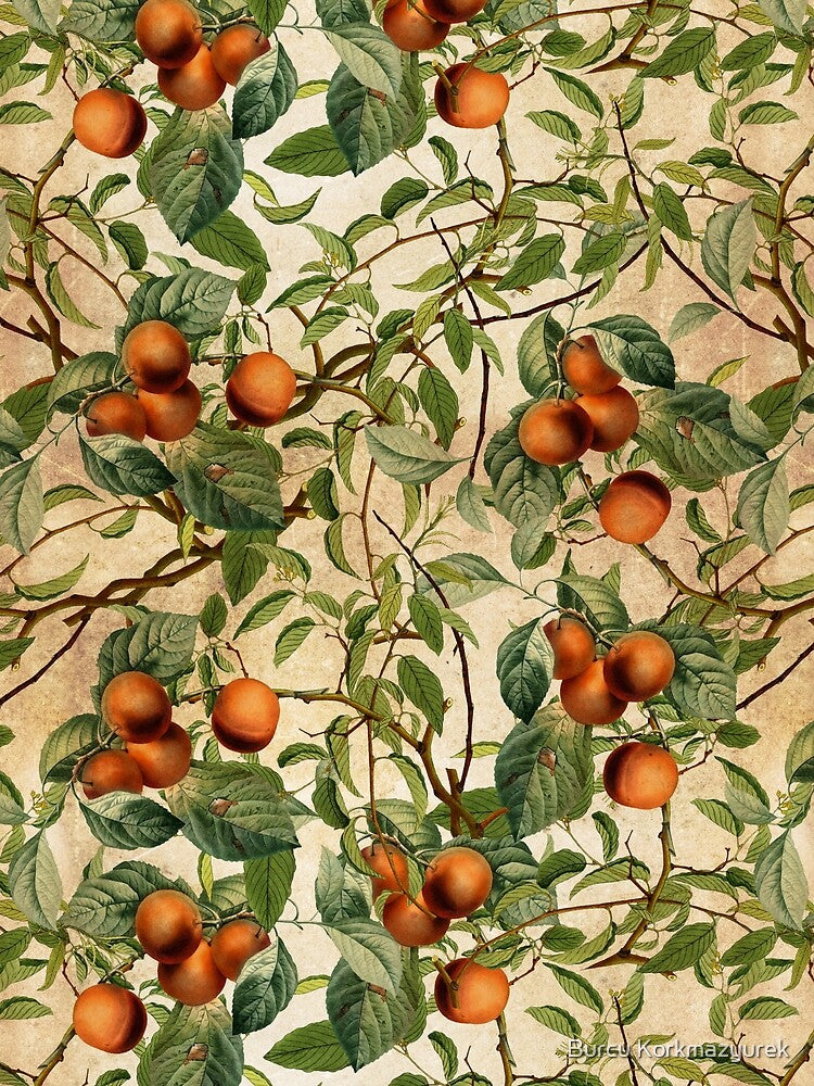 Vintage Fruit Pattern by Burcu Korkmazyurek