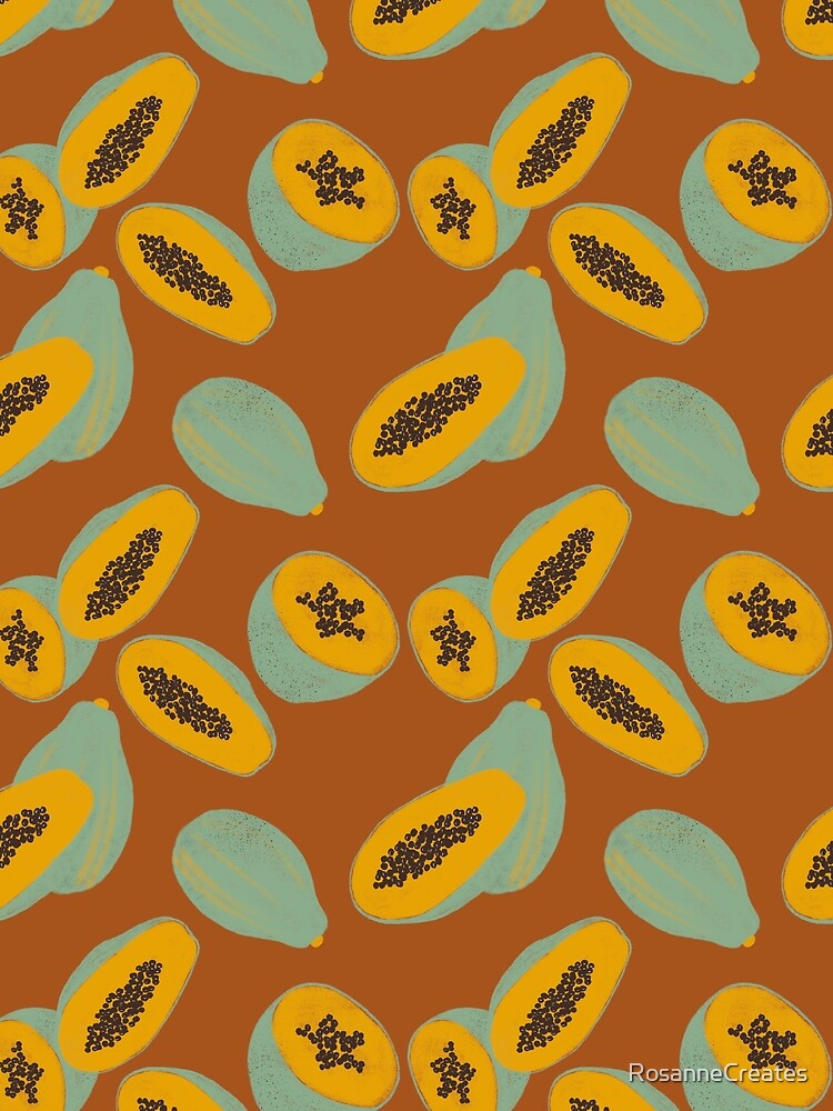 Papaya pattern by RosanneCreates