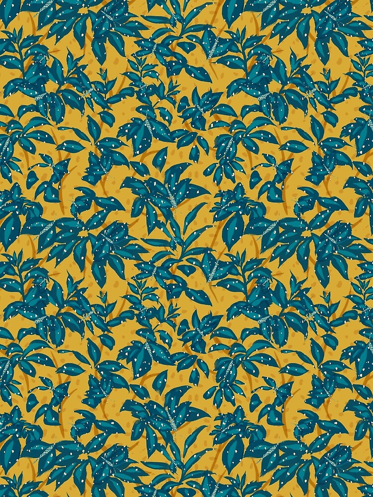 Hide & Seek Camouflaged Jungle Leaf Butterflies Pattern by Valerie Englehart