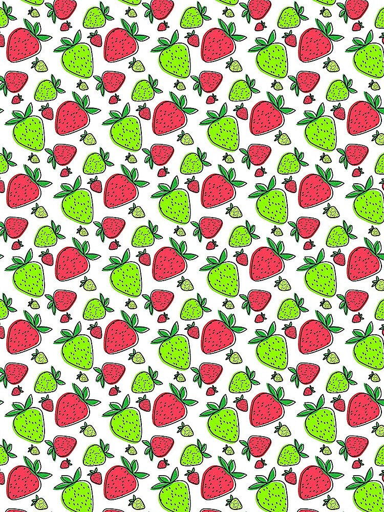 Bright Strawberry Pattern by FAD-Artwork