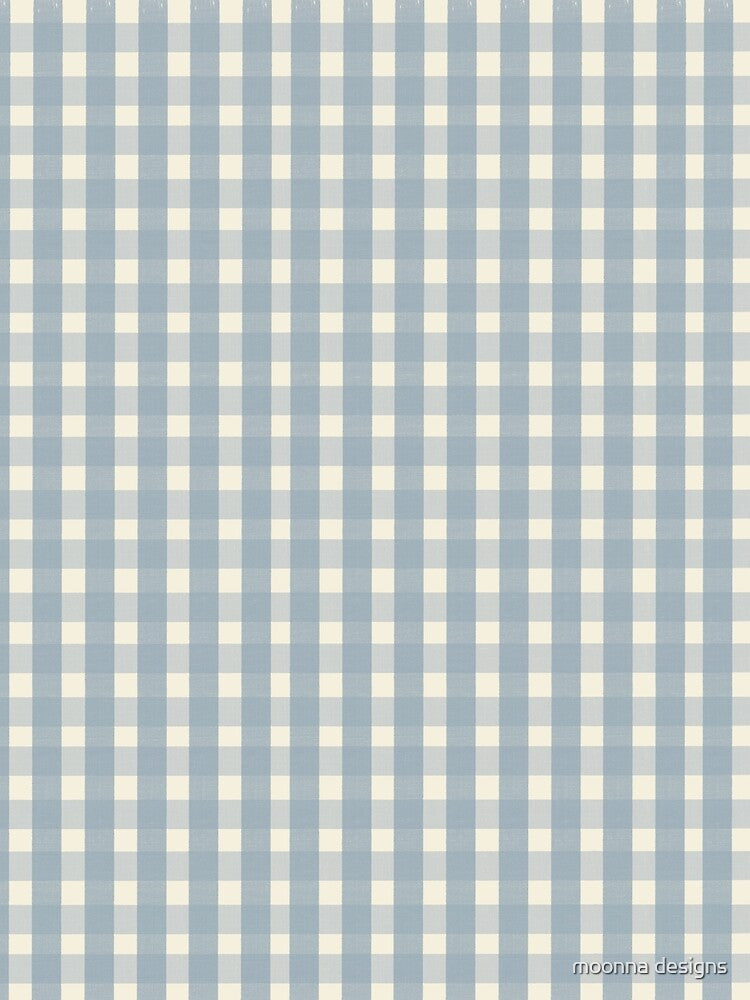 Pastel Checker Pattern in Powder Blue by moonna designs