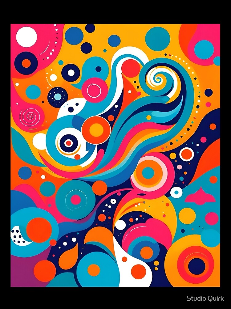 Copy of Swirly style vibrant pattern by Studio Quirk
